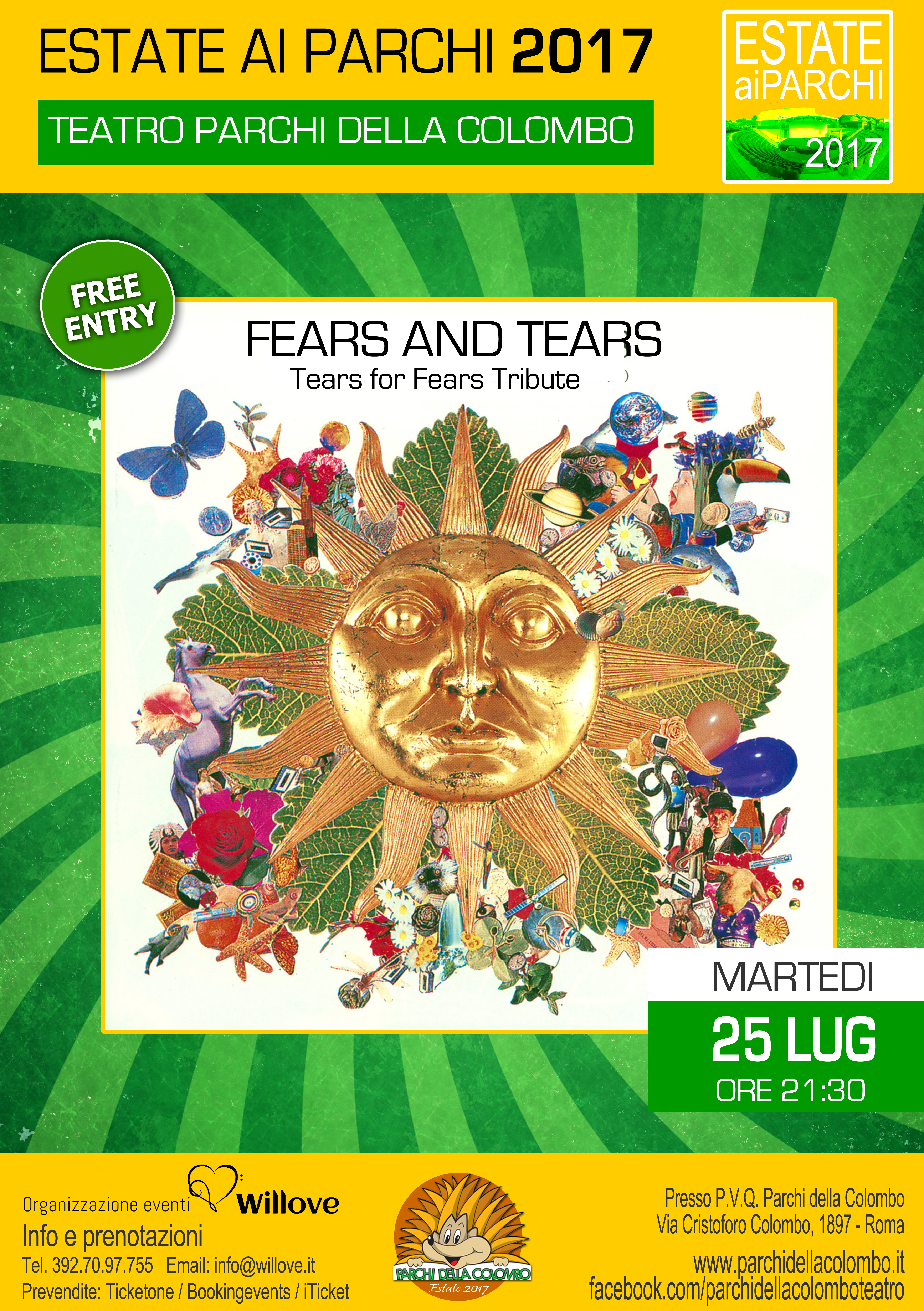 ESTATE AI PARCHI 2017 FEARS STEARS TEARS - BENEFICENZA