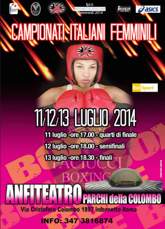 Boxe Campionati Italiani Femminili luglio 2014