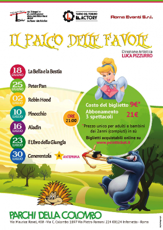 Il Palco delle favole  spettacolo per bambini estate 2015