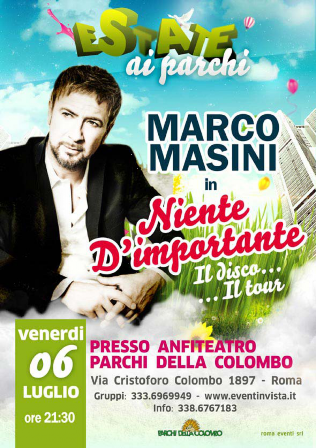 Marco Masini  luglio 2013