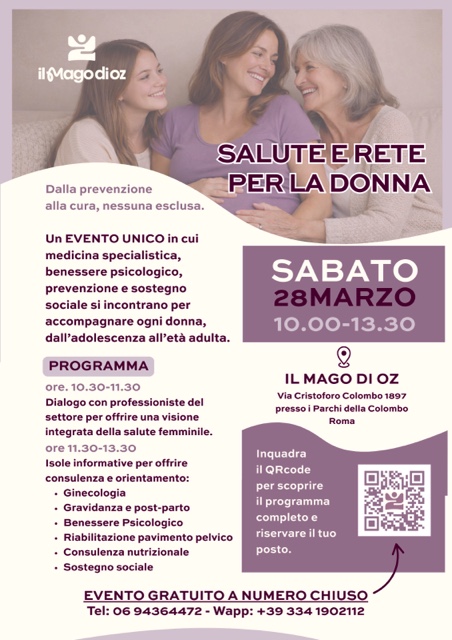 SALUTE E RETE PER LA DONNA